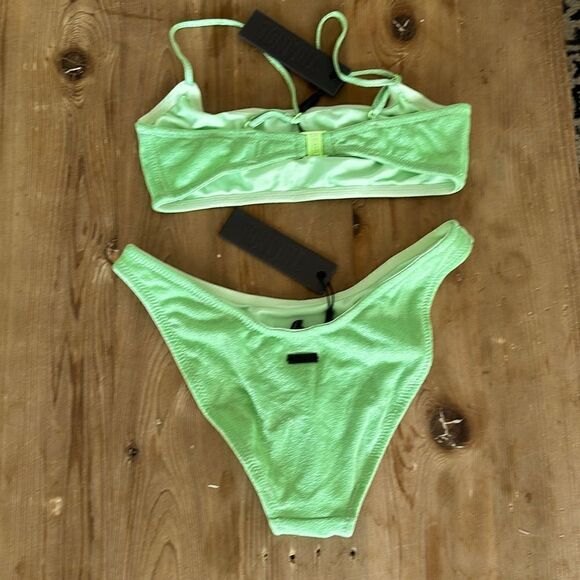 TRIANGL MICA - NORMAL LIME SPARKLE SET NO BAG NWT - Picture 2 of 7